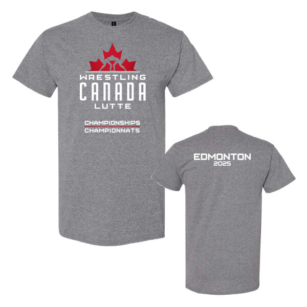 Gildan Unisex Edmonton 2025 Championships Printed T-Shirt Thumbnail